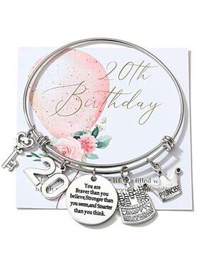 Silver/14k Gold Plated Birthday Bangle Bracelet, Natural Healing Crystal, Gift